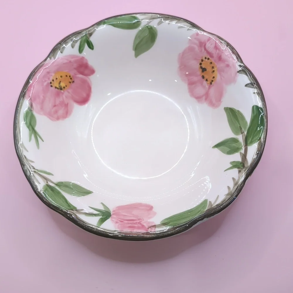 Vintage (4) Four Franciscan Desert Rose Earthenware Dessert / Cereal Bowls 6
